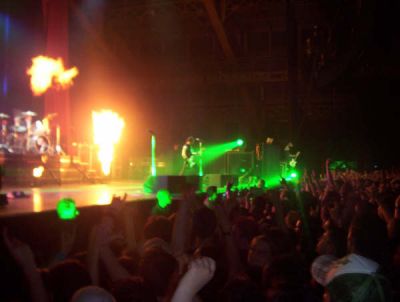 Le concert de Green Day a Lyon, le 1er juillet 2005